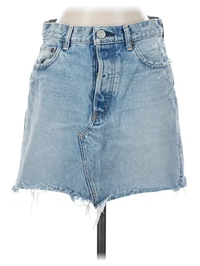 Pre-owned Moussy Vintage Denim Skirt In Blue