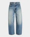 Moussy Vintage Easton Round Jeans In Blu
