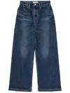 Moussy Vintage Espanola Wide-leg Jeans In Blue