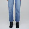 MOUSSY VINTAGE FARGO CROPPED WIDE STRAIGHT JEAN