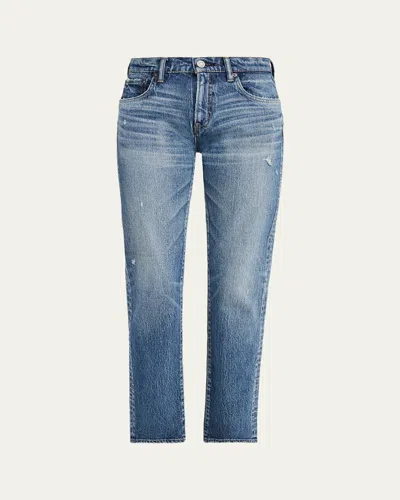 Moussy Vintage Farmingdale Slim Straight Jeans In Blue