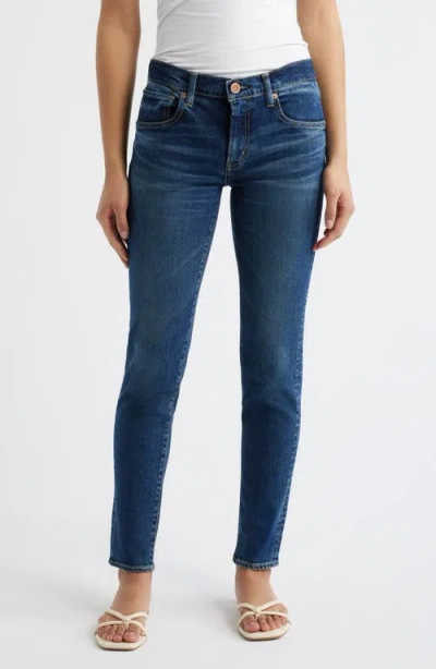 Moussy Vintage Glocester Skinny Jeans In Blue