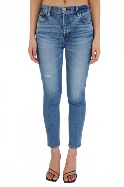 Moussy Vintage Grahamwood Skinny-hi Jeans In Blue