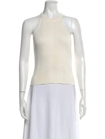 Pre-owned Moussy Vintage Halterneck Sleeveless Top In Neutral