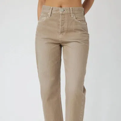 Moussy Vintage Herminie Wide Straight Jean In Neutral
