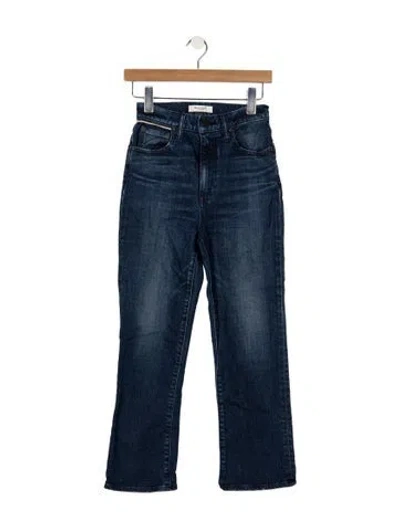 Pre-owned Moussy Vintage High-rise Flared Jeans In Blue