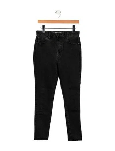 Pre-owned Moussy Vintage High-rise Skinny Leg Jeans In Black