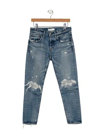 Pre-owned Moussy Vintage High-rise Skinny Leg Jeans In Blue