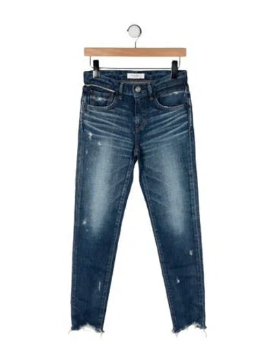 Pre-owned Moussy Vintage High-rise Skinny Leg Jeans In Blue