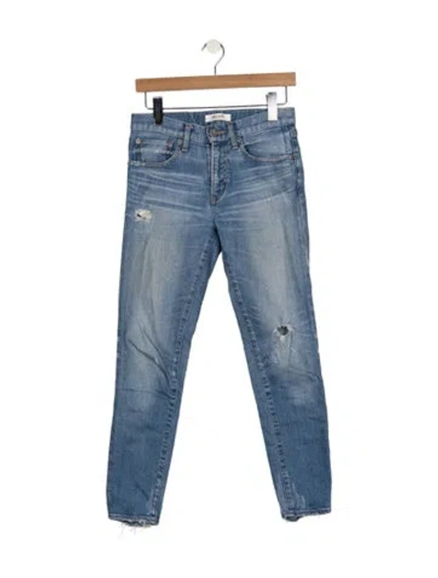 Pre-owned Moussy Vintage High-rise Skinny Leg Jeans In Blue