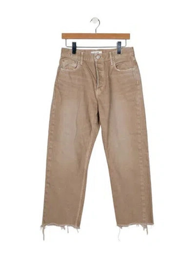 Pre-owned Moussy Vintage High-rise Straight Leg Jeans In Neutral