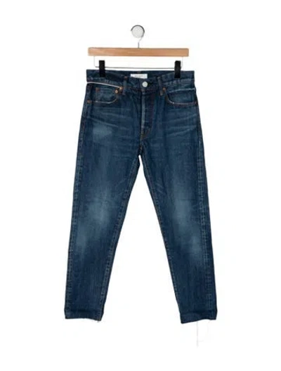 Pre-owned Moussy Vintage High-rise Straight Leg Jeans W/ Tags In Blue