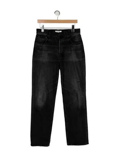 Pre-owned Moussy Vintage High-rise Wide Leg Jeans In Black