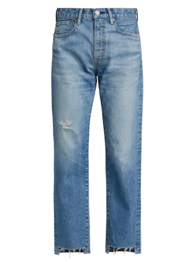 Moussy Vintage Hingham Boys Straight-leg Jeans In Blue