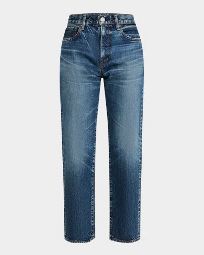 Moussy Vintage Jessamine Boyfriend Ankle Jeans In Dkblue
