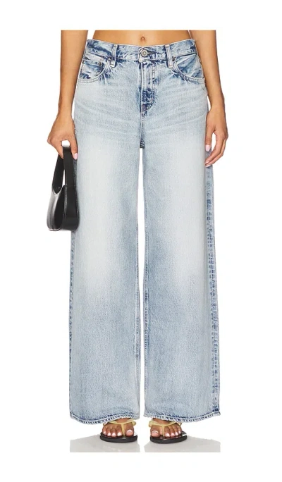 Moussy Vintage Lewes Super Wide Jeans In Blue