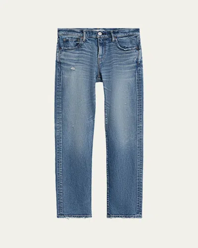 Moussy Vintage Linden Slim-straight Jeans In Blue