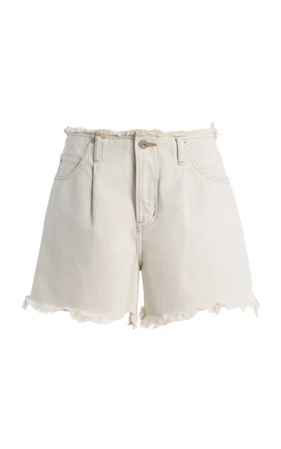 Moussy Vintage Ludlow Denim Shorts In White