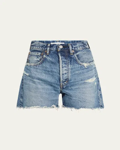 Moussy Vintage Manhasset Distressed Denim Shorts