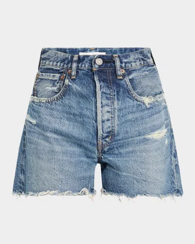 Moussy Vintage Manhasset Distressed Denim Shorts