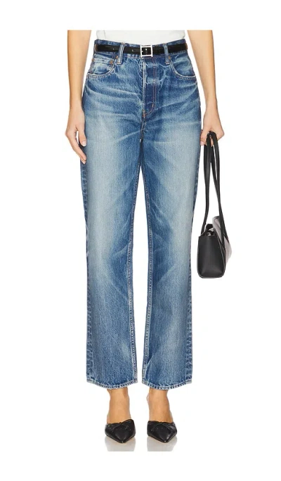 Moussy Vintage Maspeth Wide Straight In Light Blue