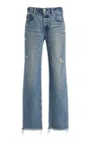 Moussy Vintage Massepequa Stretch Straight-leg Jeans In Medium Wash