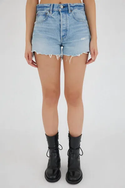 Moussy Vintage Mckendree Shorts In Light Blue