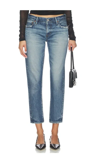 Moussy Vintage Mendon Tapered Jeans In Blue