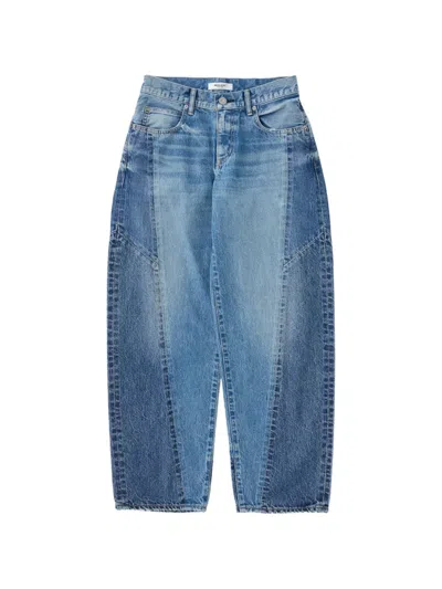 Moussy Vintage Micco Remake Tapered Jeans In Blue