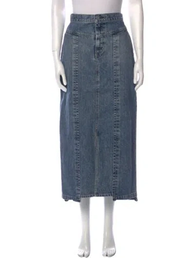 Pre-owned Moussy Vintage Midi Length Skirt W/ Tags In Blue