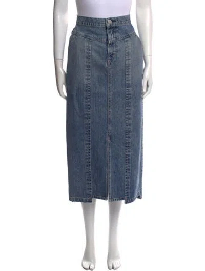 Pre-owned Moussy Vintage Midi Length Skirt W/ Tags In Blue