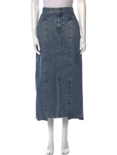 Pre-owned Moussy Vintage Midi Length Skirt W/ Tags In Blue