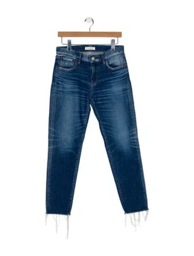 Pre-owned Moussy Vintage Mid-rise Skinny Leg Jeans In Blue