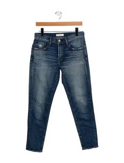Pre-owned Moussy Vintage Mid-rise Skinny Leg Jeans In Blue