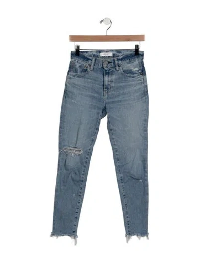 Pre-owned Moussy Vintage Mid-rise Skinny Leg Jeans In Blue