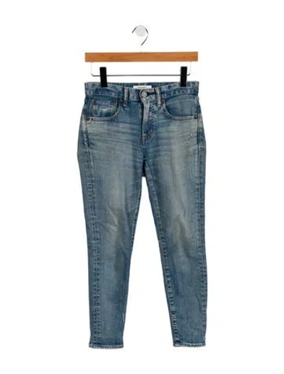 Pre-owned Moussy Vintage Mid-rise Skinny Leg Jeans In Blue