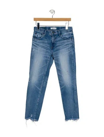 Pre-owned Moussy Vintage Mid-rise Skinny Leg Jeans In Blue