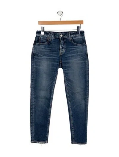 Pre-owned Moussy Vintage Mid-rise Skinny Leg Jeans In Blue
