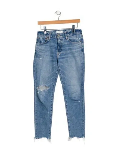 Pre-owned Moussy Vintage Mid-rise Skinny Leg Jeans In Blue