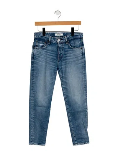 Pre-owned Moussy Vintage Mid-rise Skinny Leg Jeans In Blue