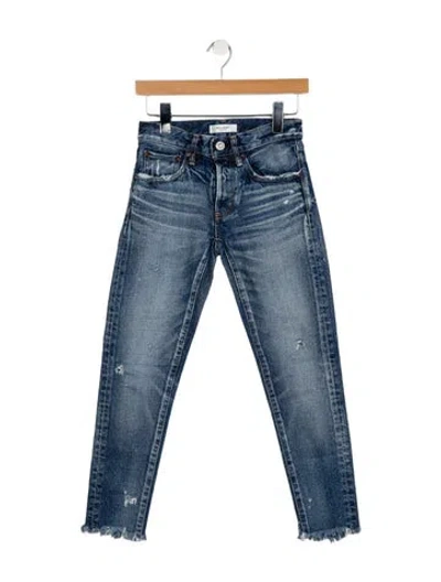 Pre-owned Moussy Vintage Mid-rise Skinny Leg Jeans In Blue