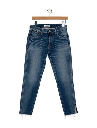 Pre-owned Moussy Vintage Mid-rise Skinny Leg Jeans In Blue
