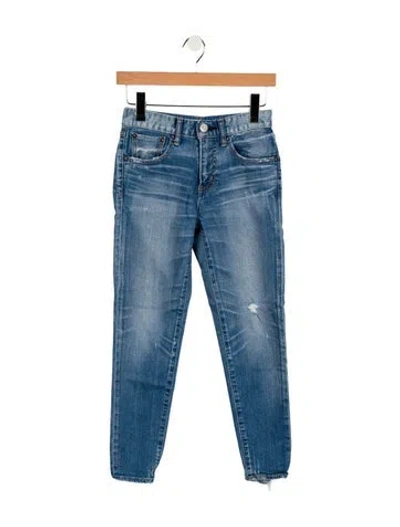 Pre-owned Moussy Vintage Mid-rise Skinny Leg Jeans In Blue