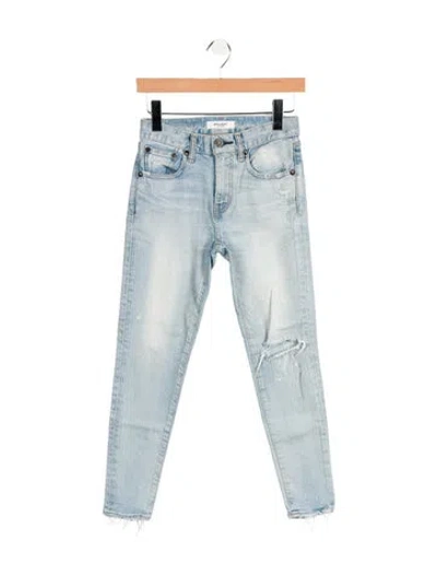 Pre-owned Moussy Vintage Mid-rise Skinny Leg Jeans In Blue