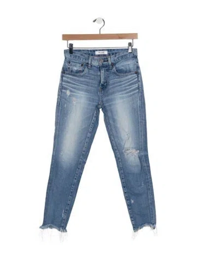 Pre-owned Moussy Vintage Mid-rise Skinny Leg Jeans In Blue