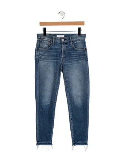 Pre-owned Moussy Vintage Mid-rise Skinny Leg Jeans In Blue