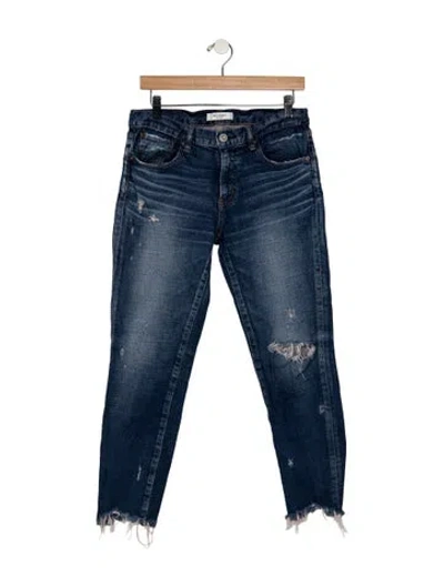 Pre-owned Moussy Vintage Mid-rise Skinny Leg Jeans In Blue