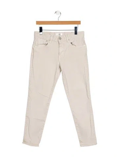 Pre-owned Moussy Vintage Mid-rise Skinny Leg Jeans In Gray