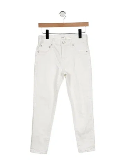 Pre-owned Moussy Vintage Mid-rise Skinny Leg Jeans In White