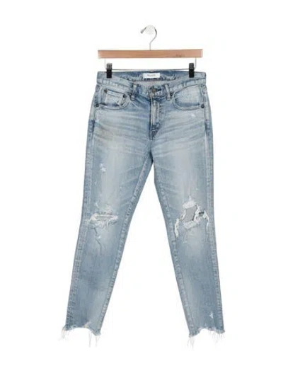 Pre-owned Moussy Vintage Mid-rise Straight Leg Jeans In Multi